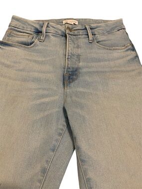 Good American Light Wash Denim Jeans in Pale Blue